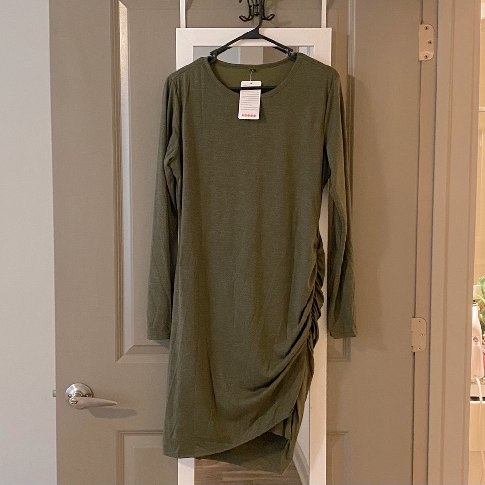 Wrap body con dress